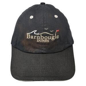 Barnbougle Dunes Slideback Baseball Cap Black One Size Embroidered Oakmont